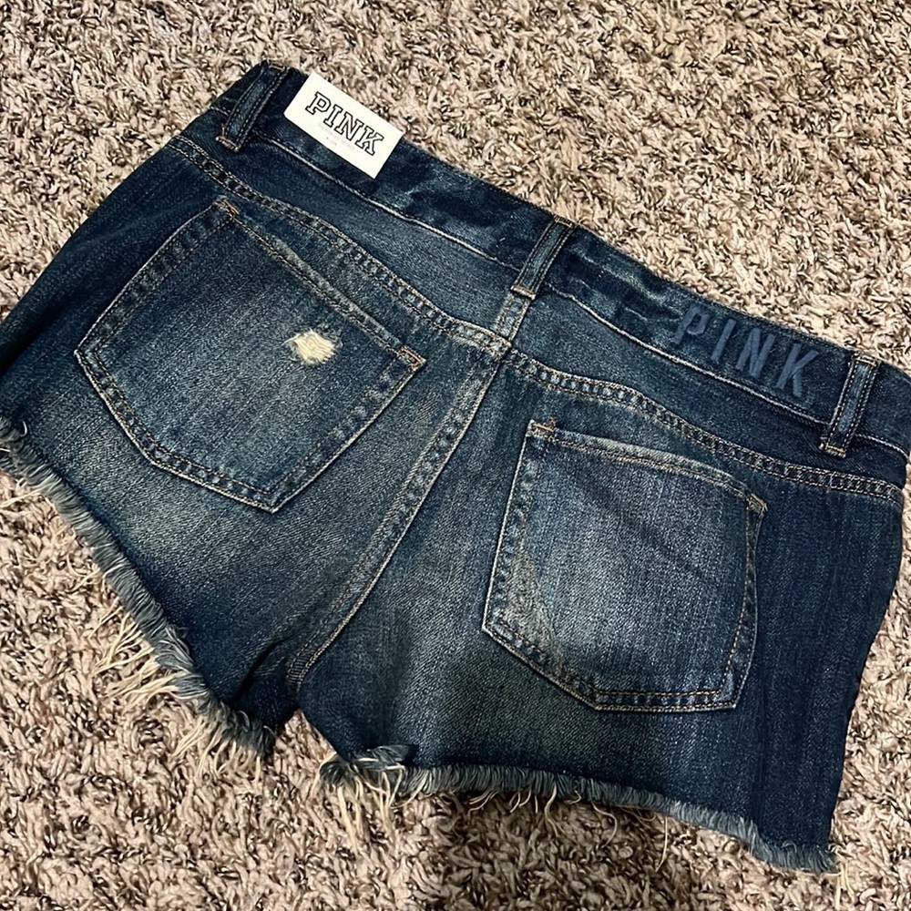 PINK cheeky cut off shorts with sequins - Picture 3 of 4